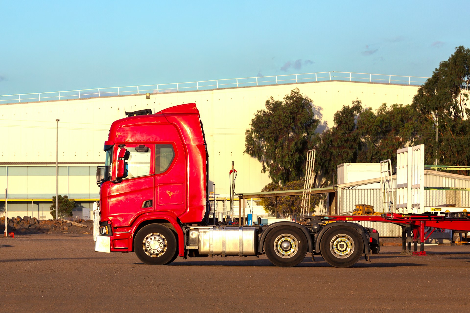 Red Scania cab — ePOD and driver apps